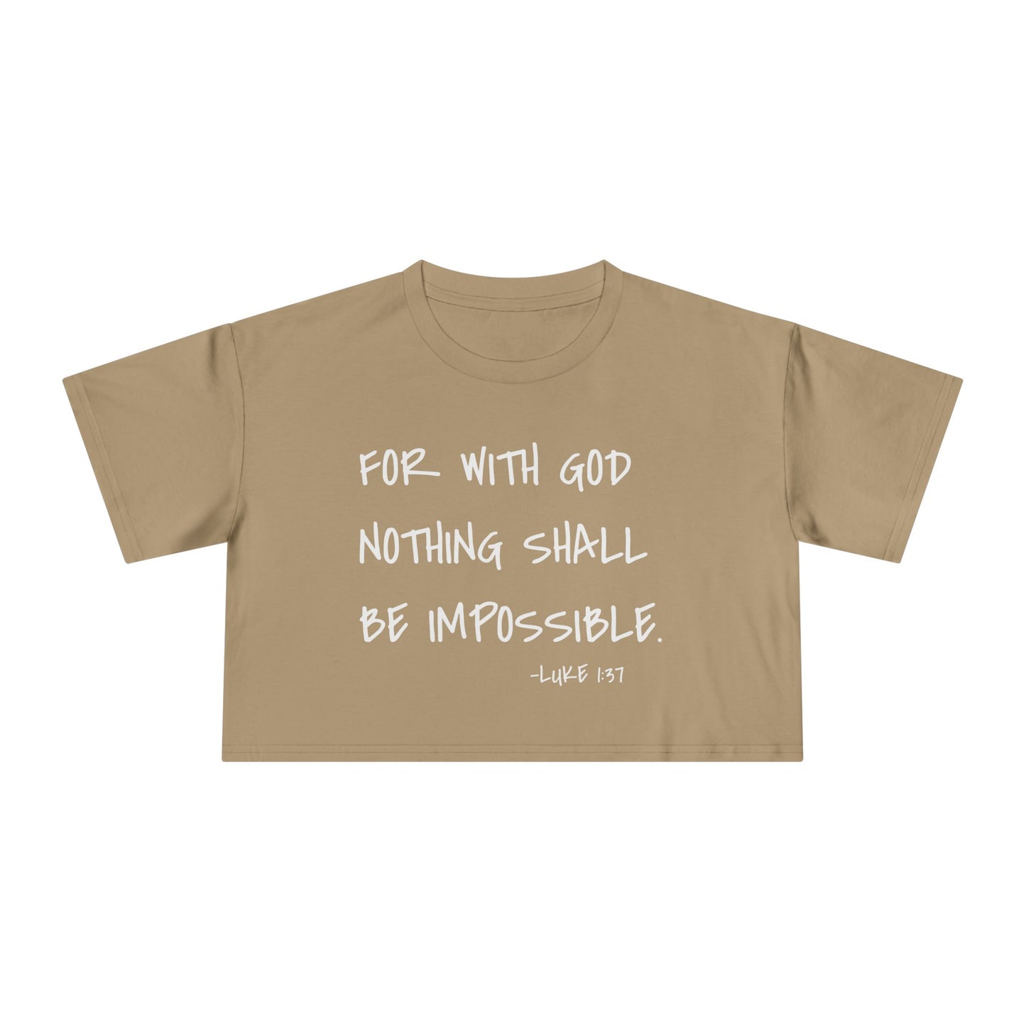 GOD DID - Women's Crop Tee