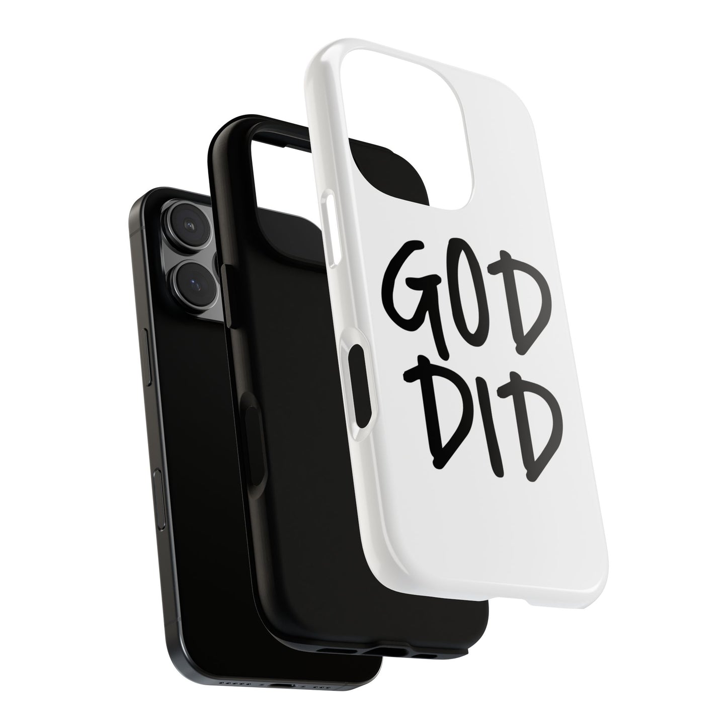 GOD DID - Apple iPhone Case(iPhone 13, 14, 15, 16, 17 Pro/Pro Max)