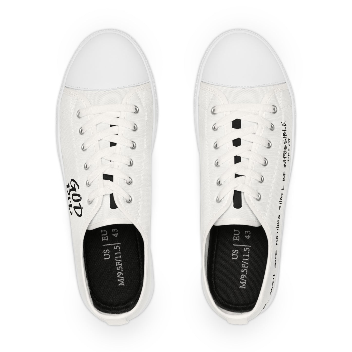 GOD DID - Men's Low Top Sneakers
