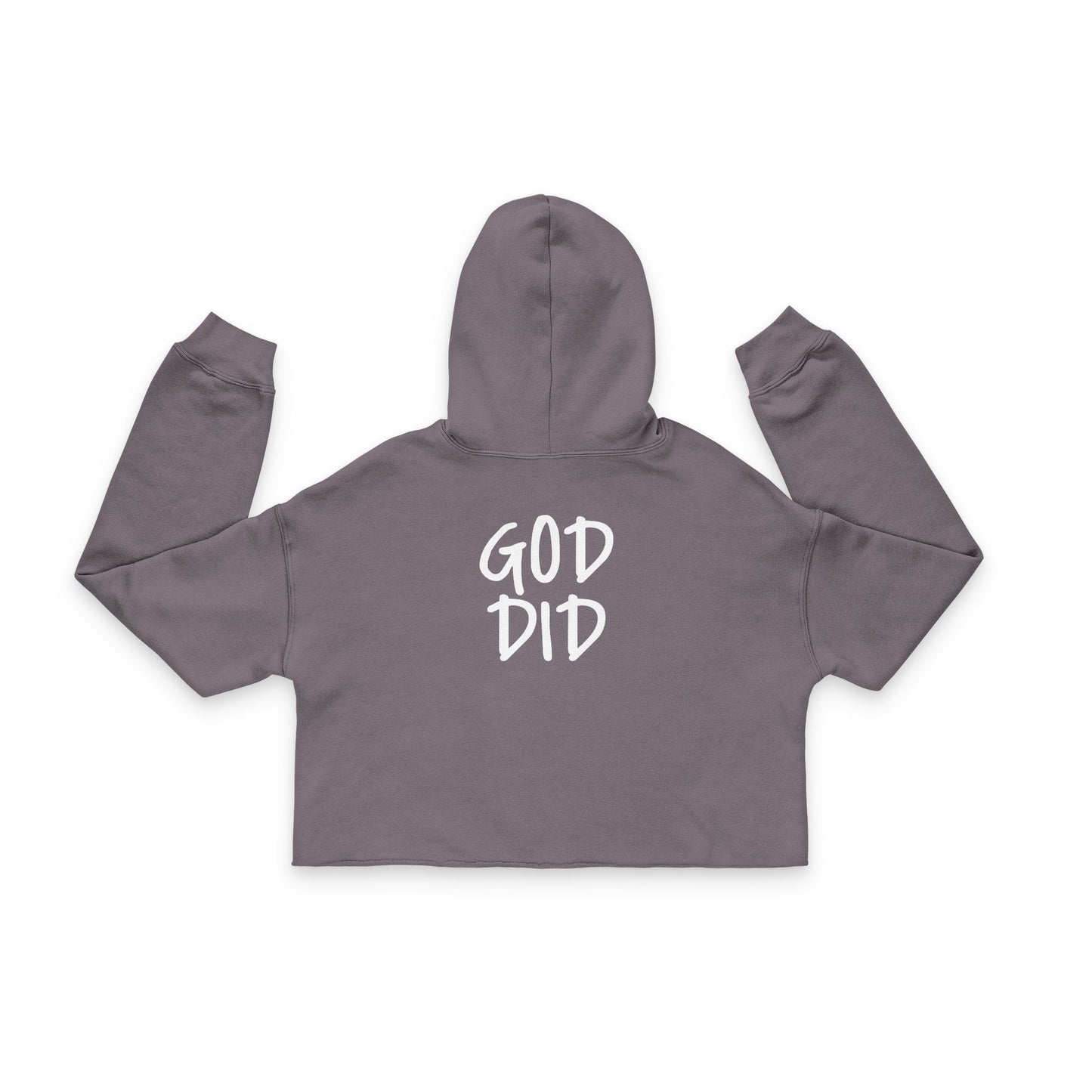 GOD DID - Women's Cropped Hoodie