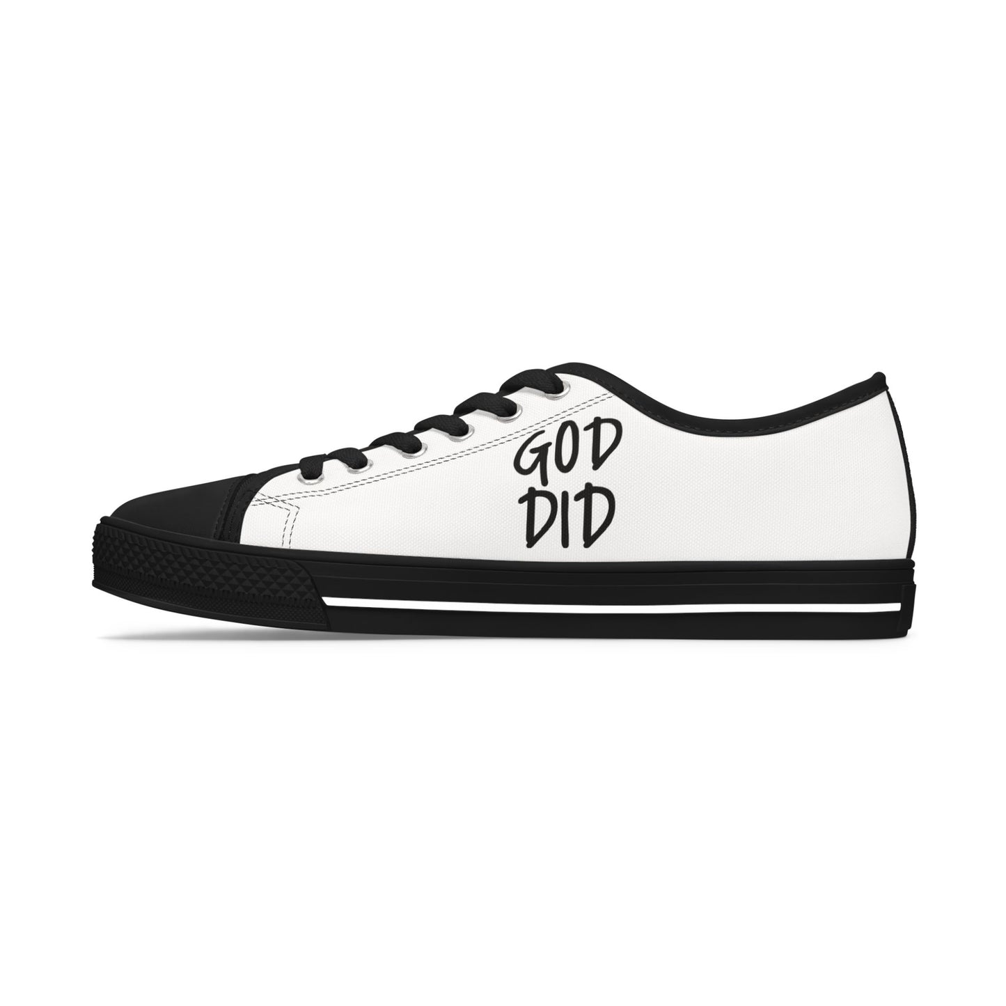 GOD DID - Women's Low Top Sneakers