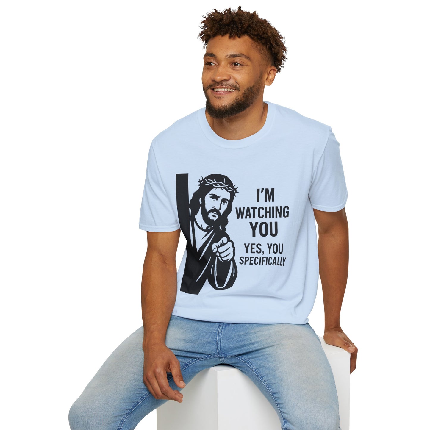 Jesus "I'm Watching You" T-Shirt, Funny Gift for Friends