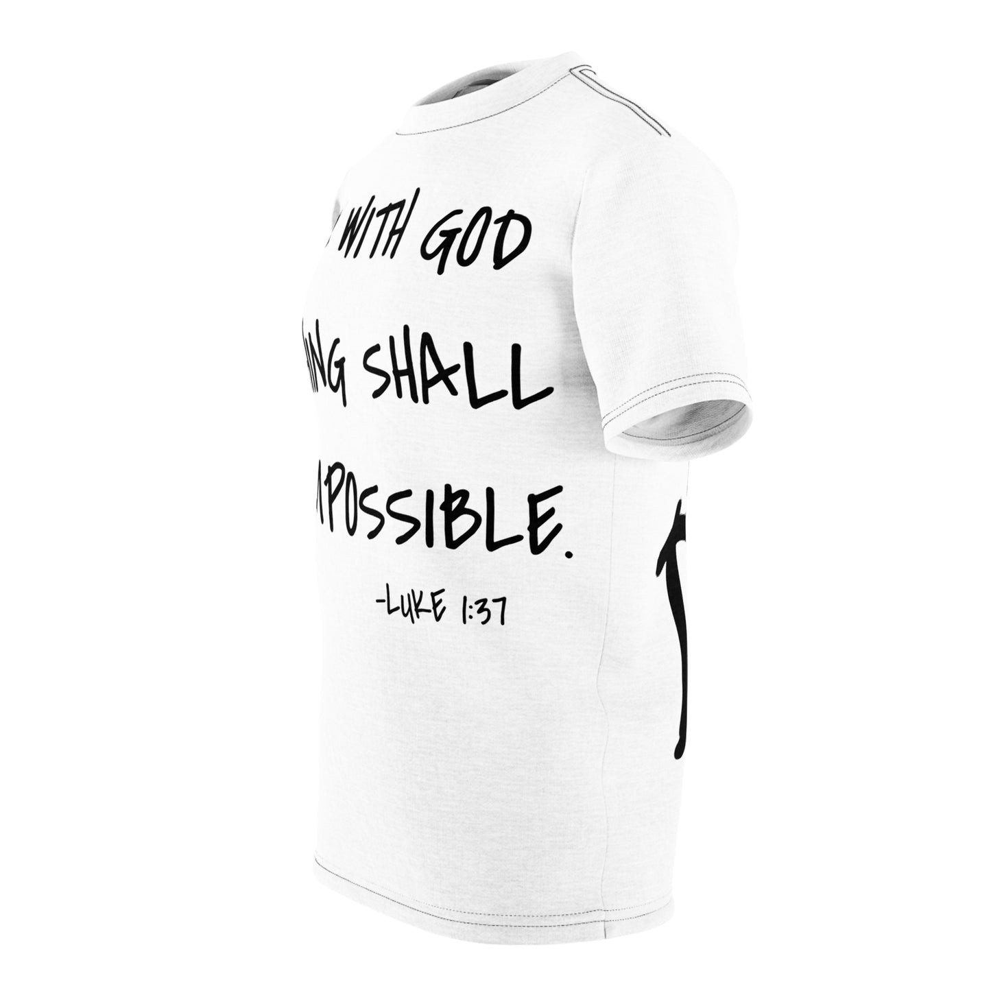GOD DID - Large Print Faith Based Statement T-Shirt