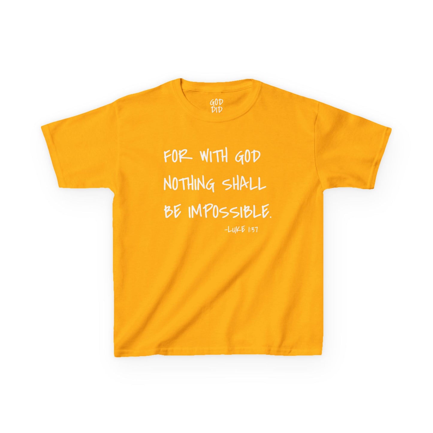 GOD DID - Kids Heavy T-Shirt