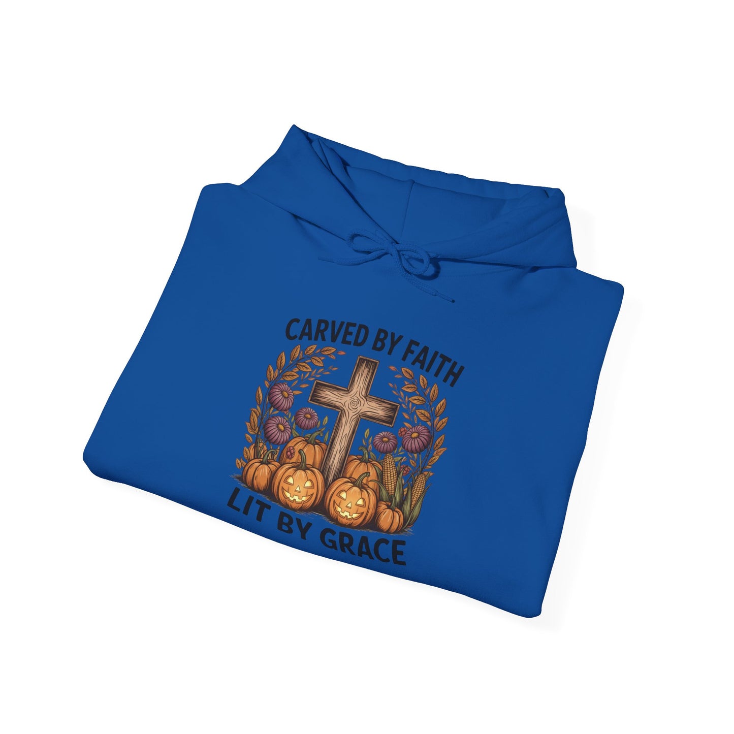 Carved by Faith Lit by Grace Shirt - Faith-Inspired Fall Hoodie