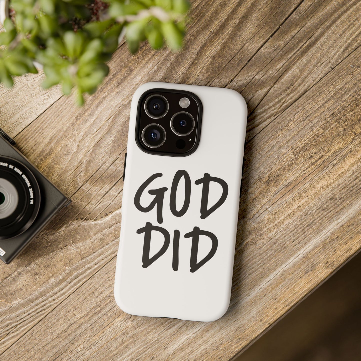 GOD DID - Apple iPhone Case(iPhone 13, 14, 15, 16, 17 Pro/Pro Max)