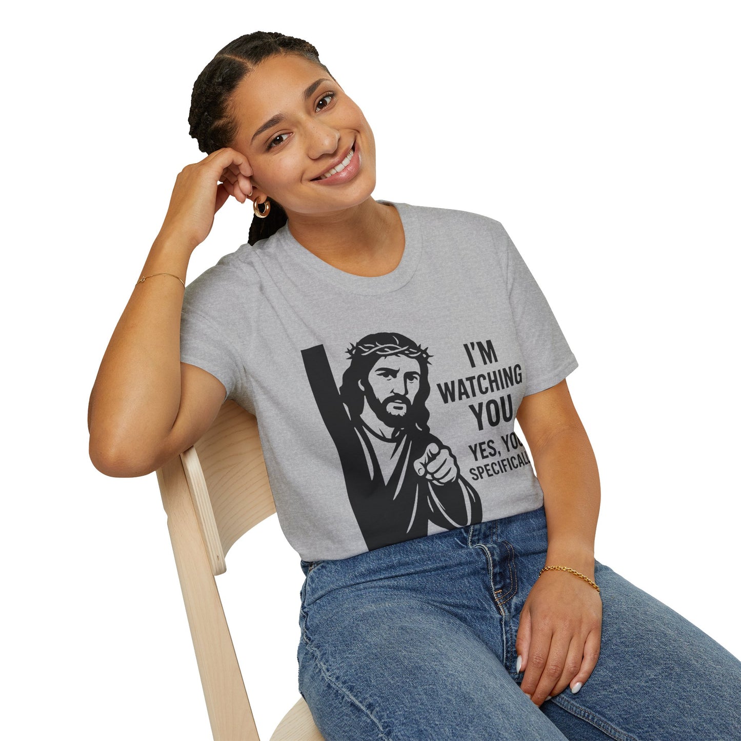 Jesus "I'm Watching You" T-Shirt, Funny Gift for Friends