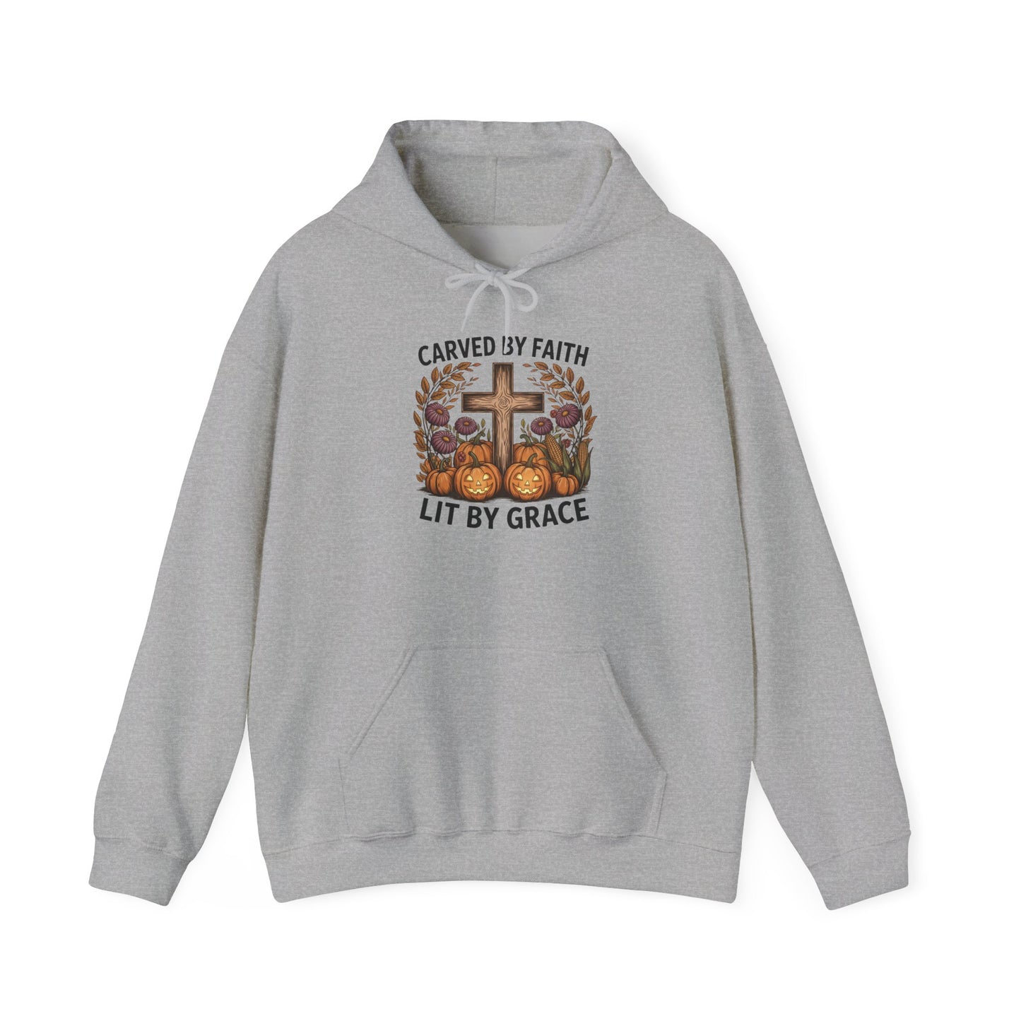 Carved by Faith Lit by Grace Shirt - Faith-Inspired Fall Hoodie