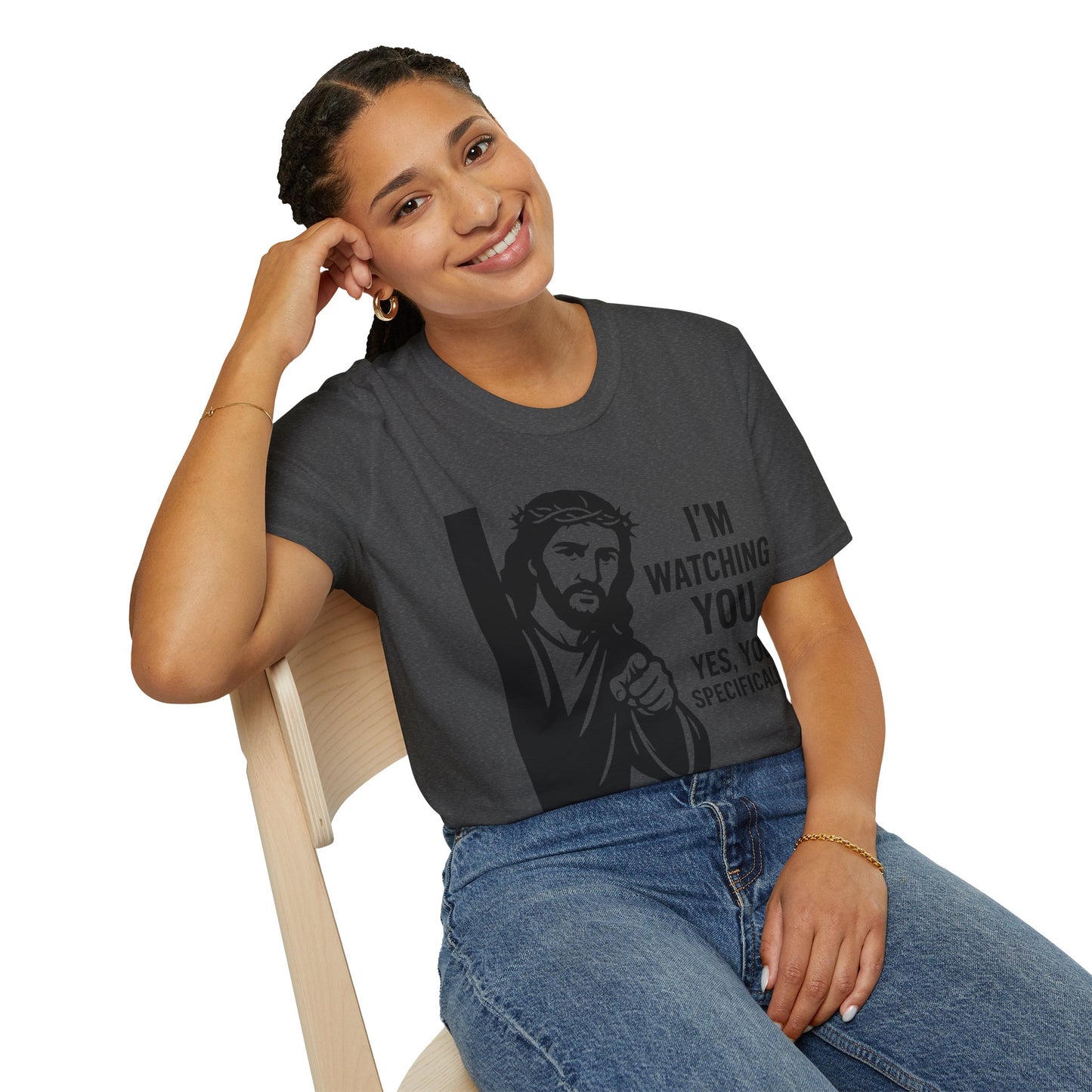 Jesus "I'm Watching You" T-Shirt, Funny Gift for Friends