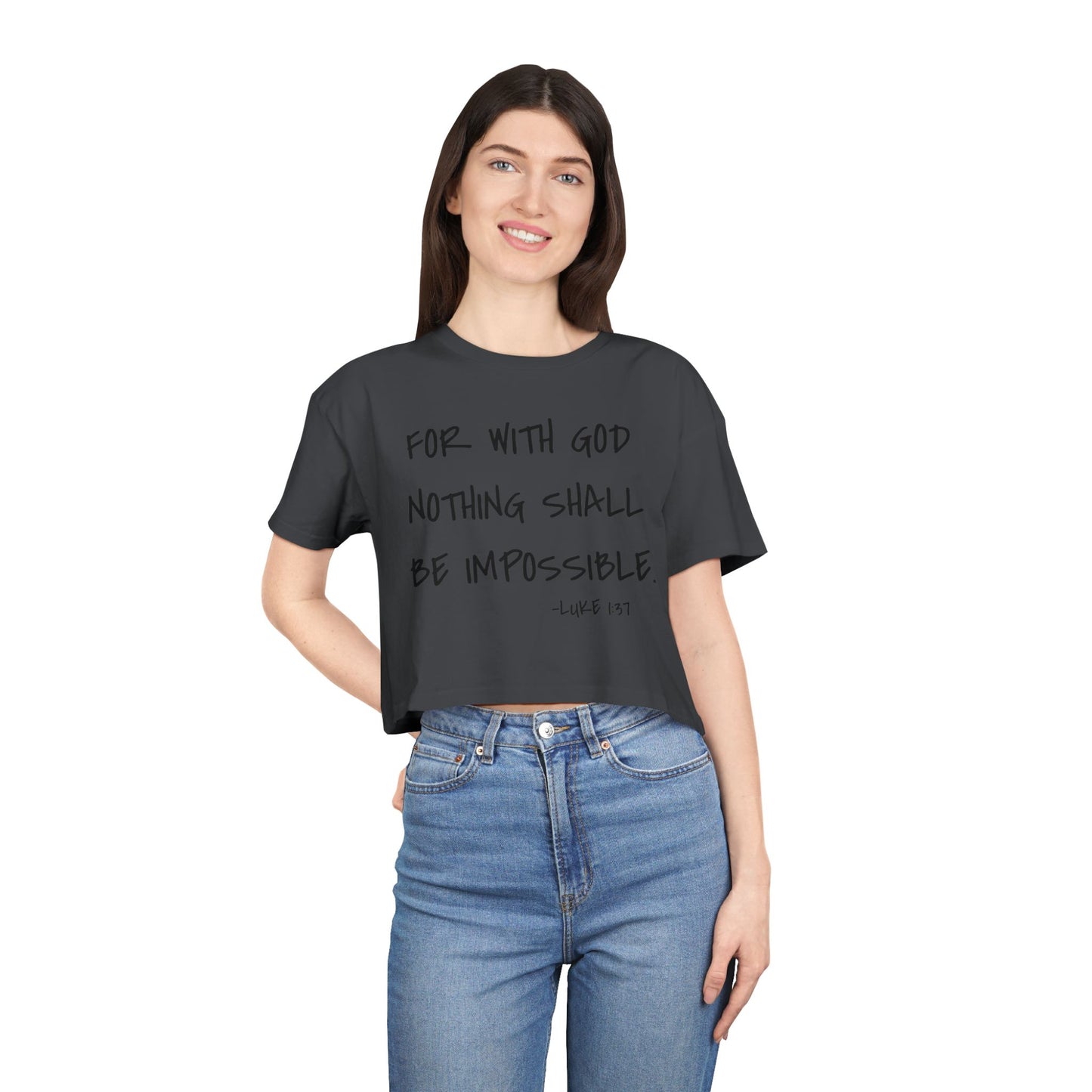 GOD DID - Women's Crop Tee