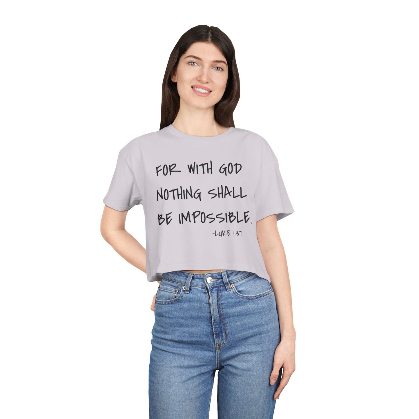 GOD DID - Women's Crop Tee