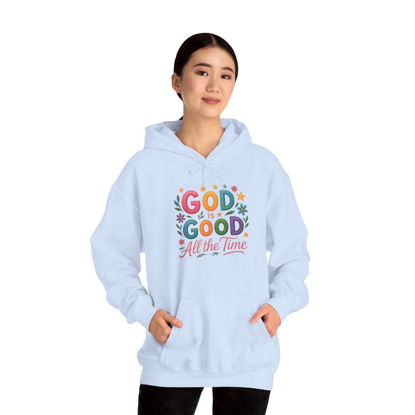 God is Good Heavy Blend Faith Based Hoodie