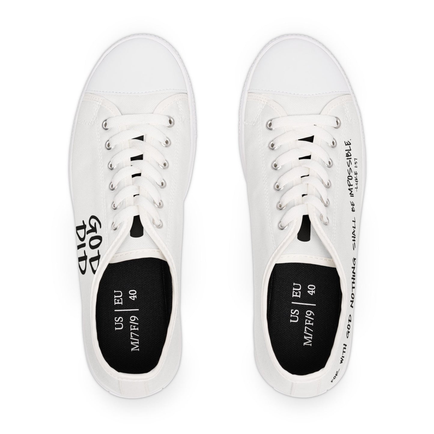 GOD DID - Women's Low Top Sneakers