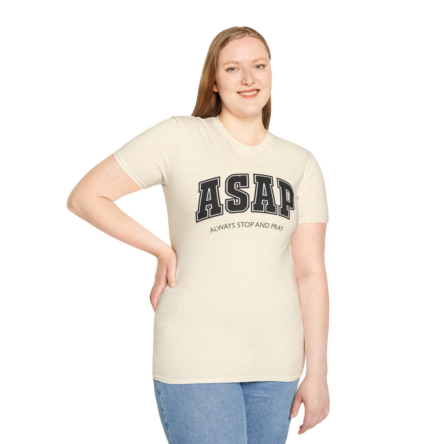 ASAP - Always Stop and Pray Softstyle Faith Based T-Shirt