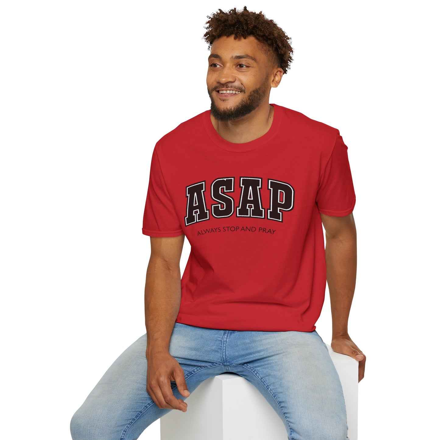 ASAP - Always Stop and Pray Softstyle Faith Based T-Shirt