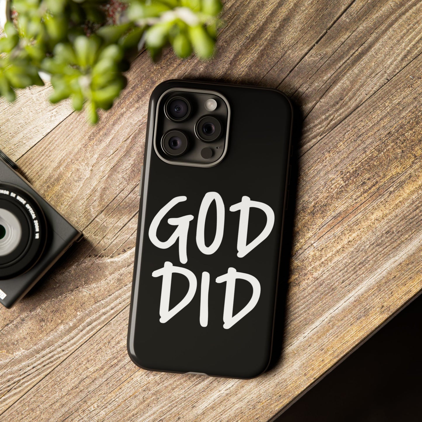 GOD DID - Apple iPhone Case(iPhone 13, 14, 15, 16, 17 Pro/Pro Max)