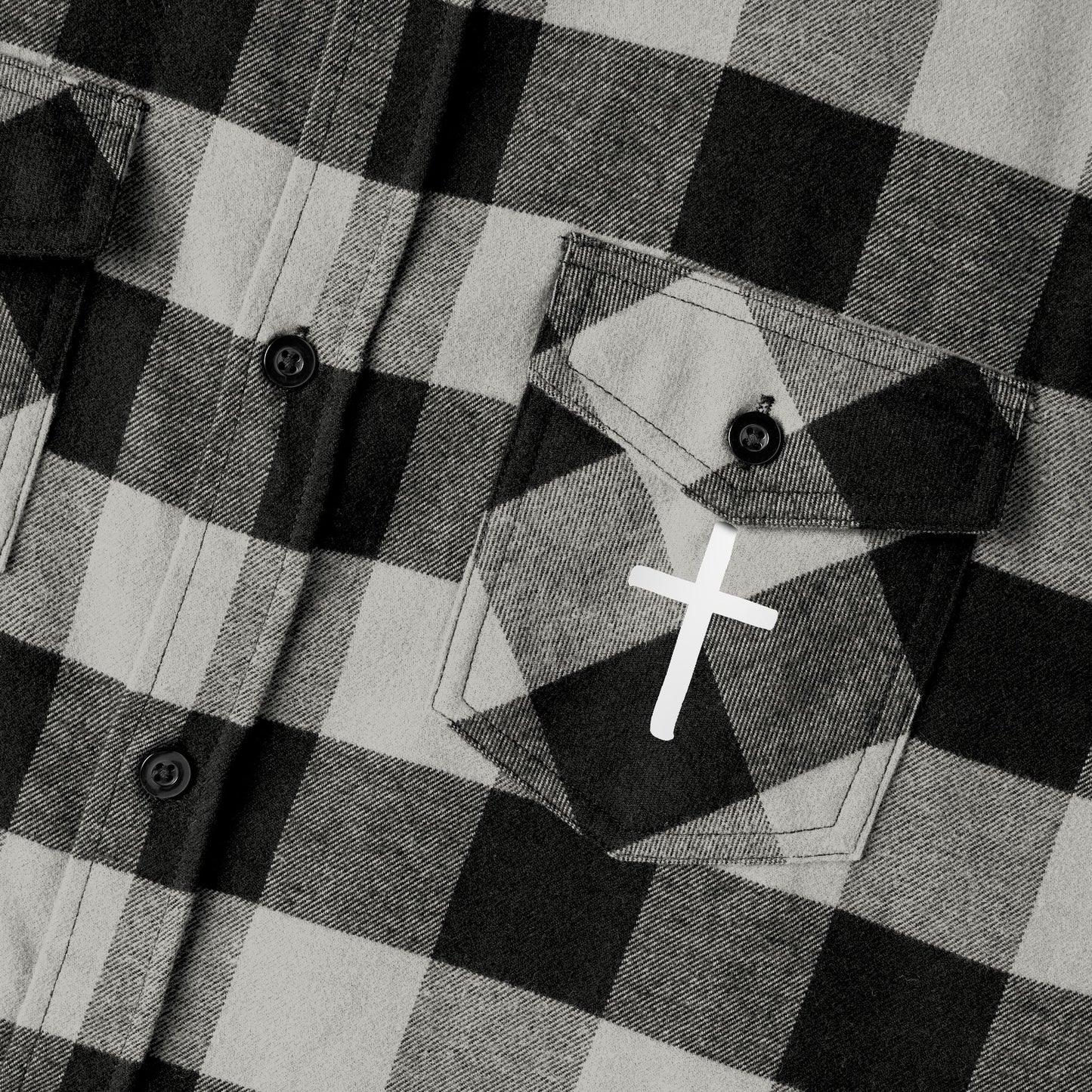 GOD DID - Flannel Faith Based Shirt