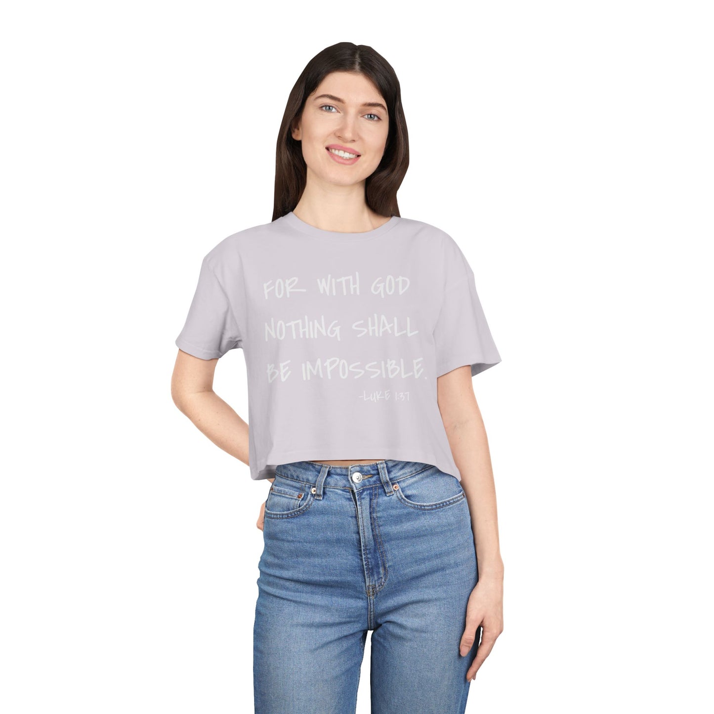 GOD DID - Women's Crop Tee