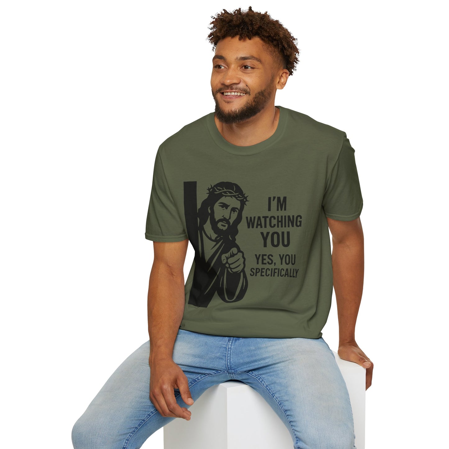 Jesus "I'm Watching You" T-Shirt, Funny Gift for Friends