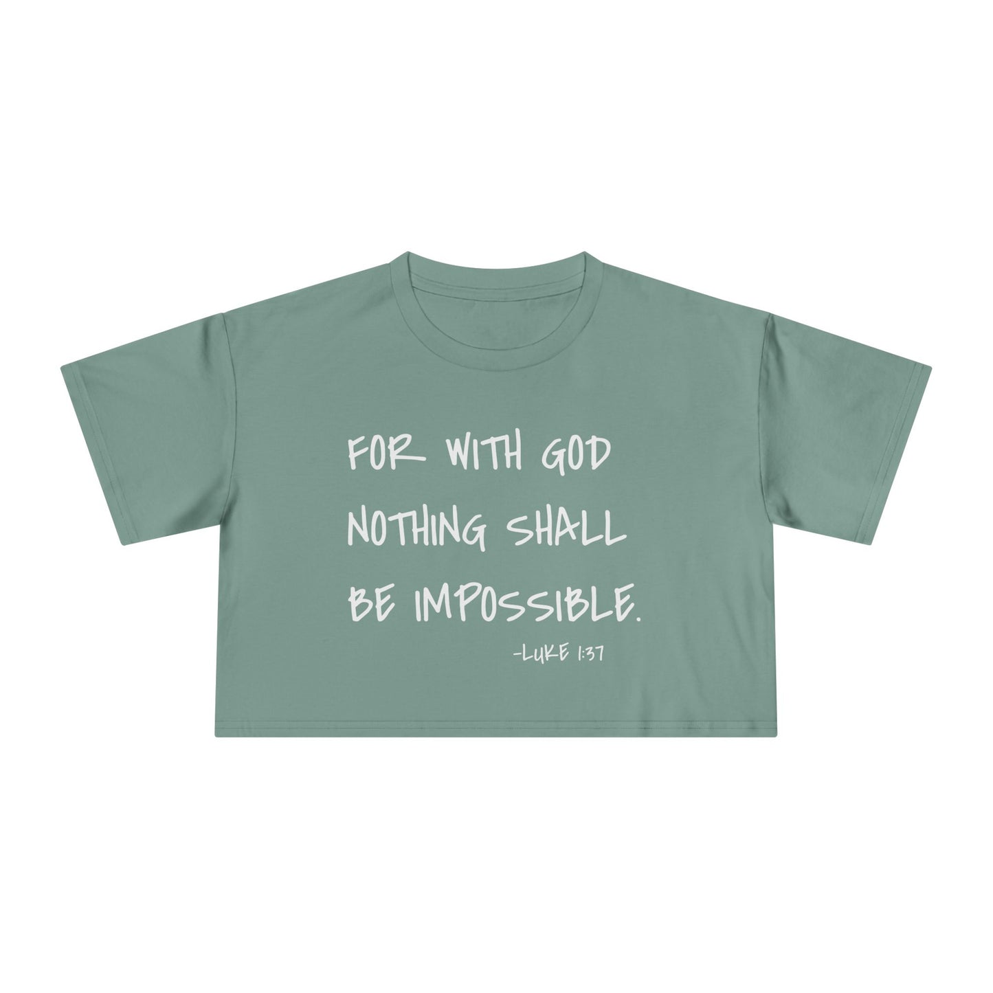 GOD DID - Women's Crop Tee