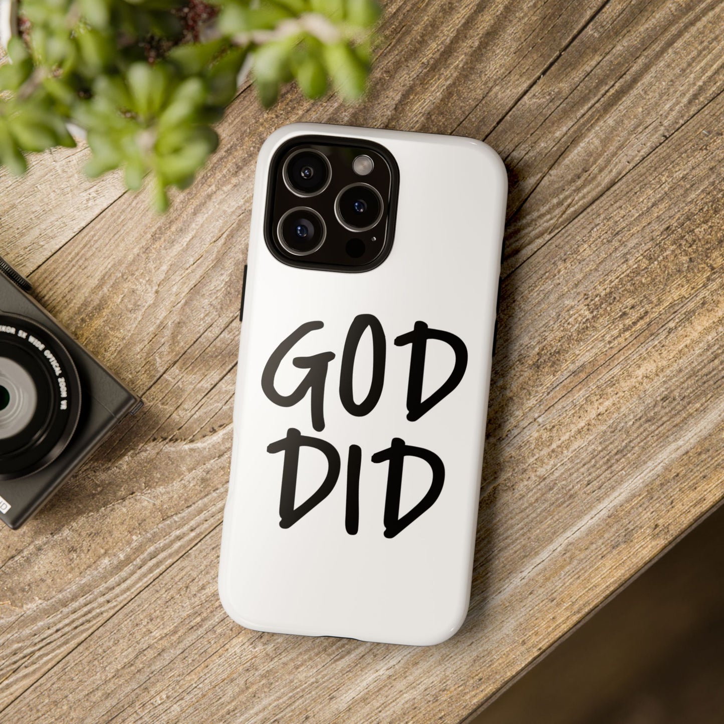GOD DID - Apple iPhone Case(iPhone 13, 14, 15, 16, 17 Pro/Pro Max)