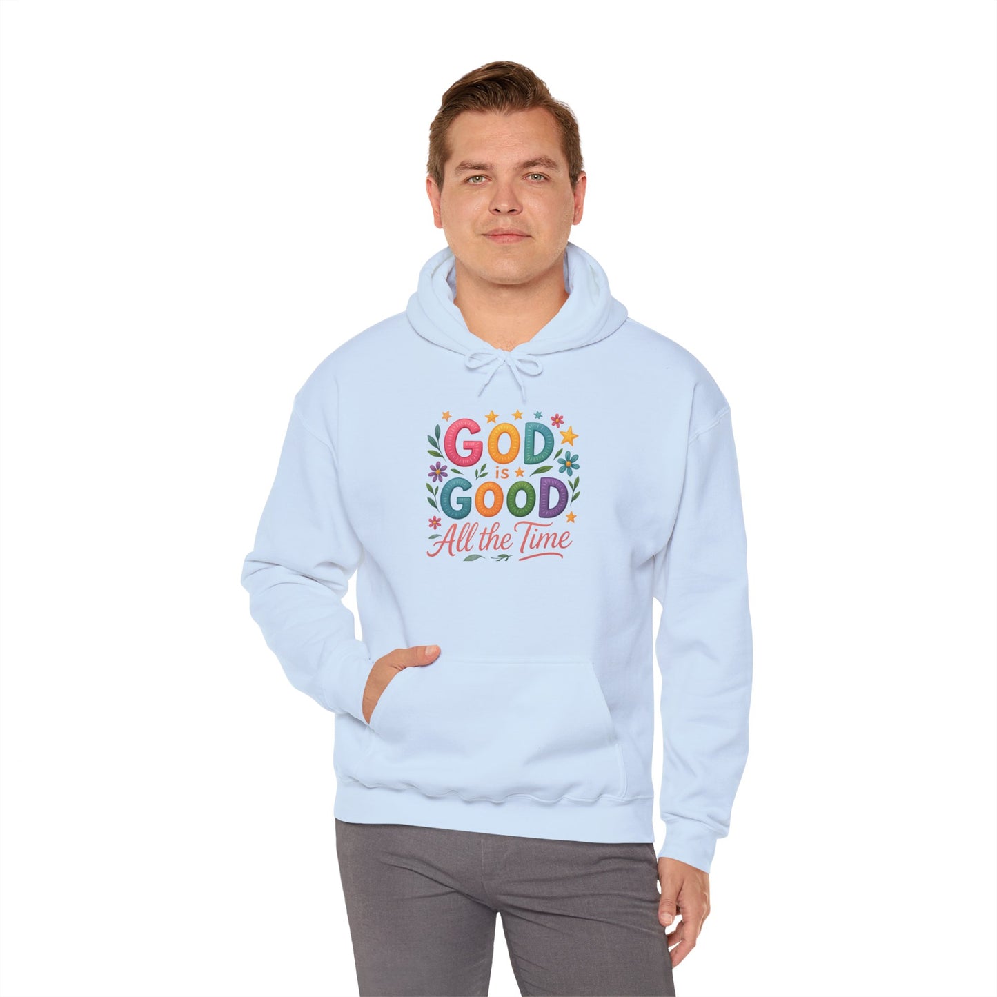 God is Good Heavy Blend Faith Based Hoodie