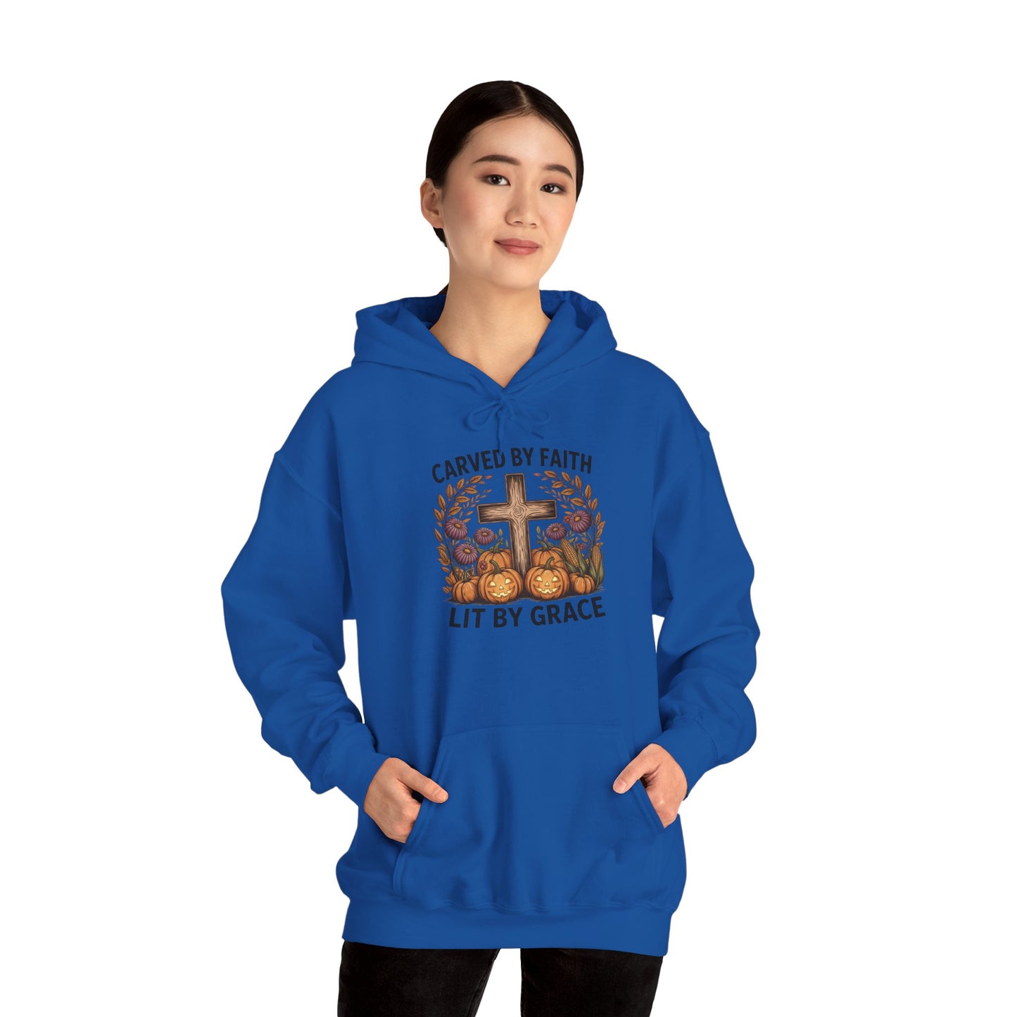Carved by Faith Lit by Grace Shirt - Faith-Inspired Fall Hoodie