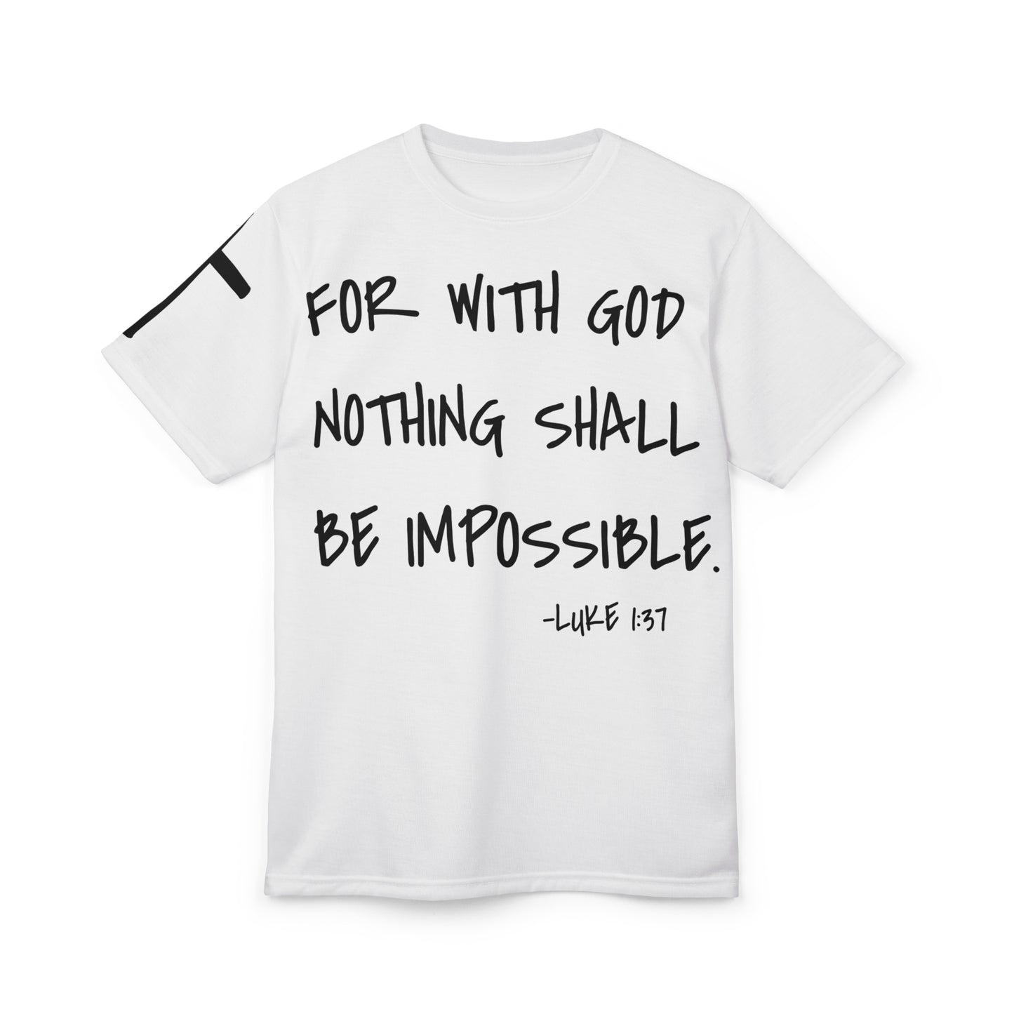 GOD DID - Large Print Faith Based Statement T-Shirt