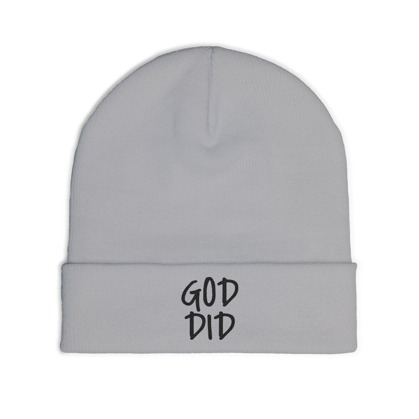 GOD DID - Knit Beanie (Embroidered)