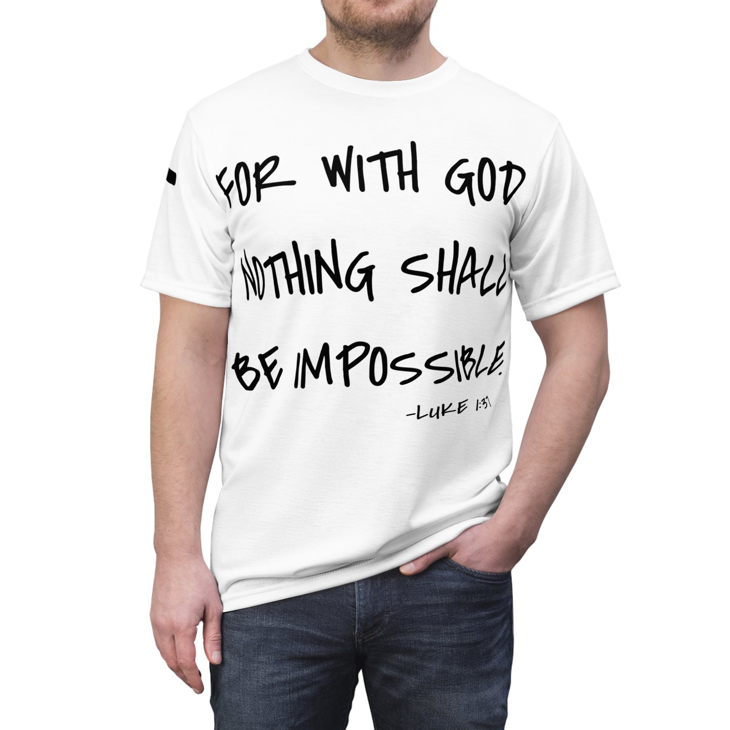 GOD DID - Large Print Faith Based Statement T-Shirt