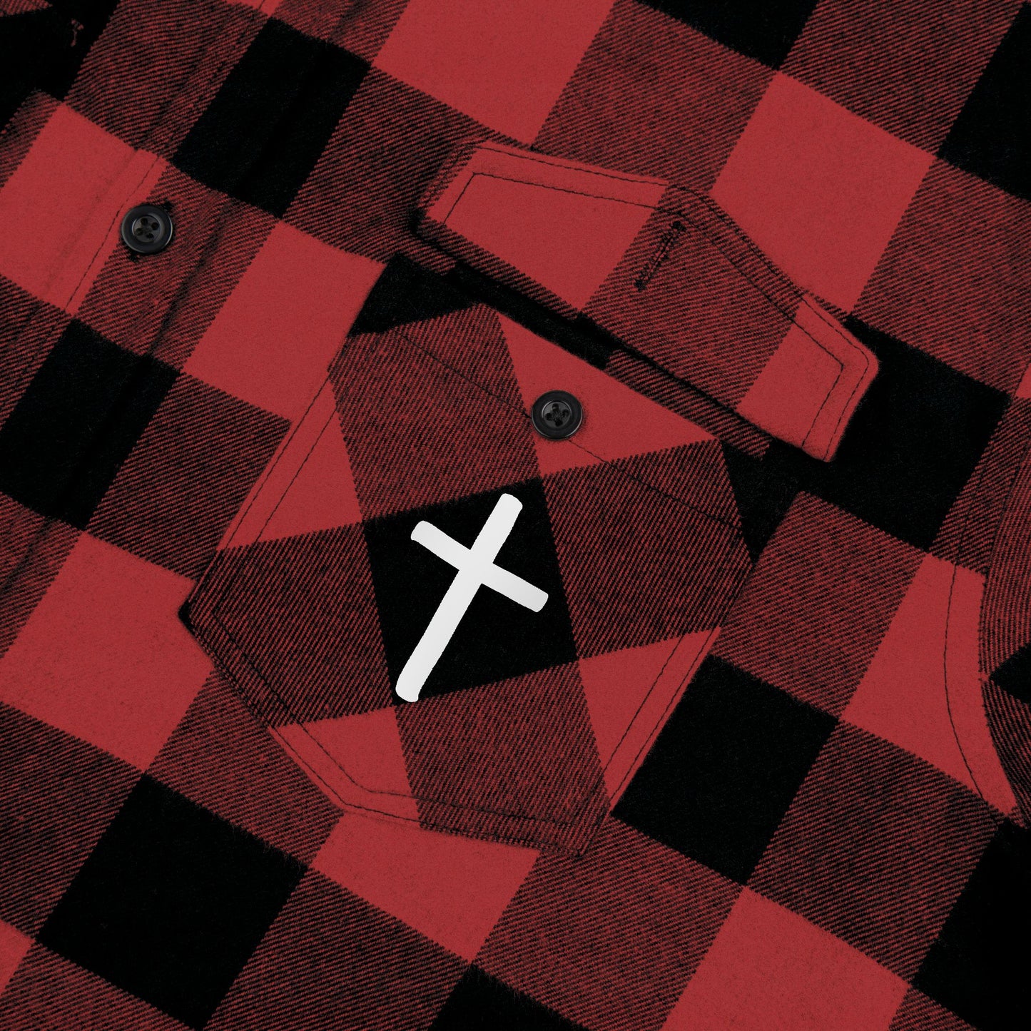GOD DID - Flannel Faith Based Shirt
