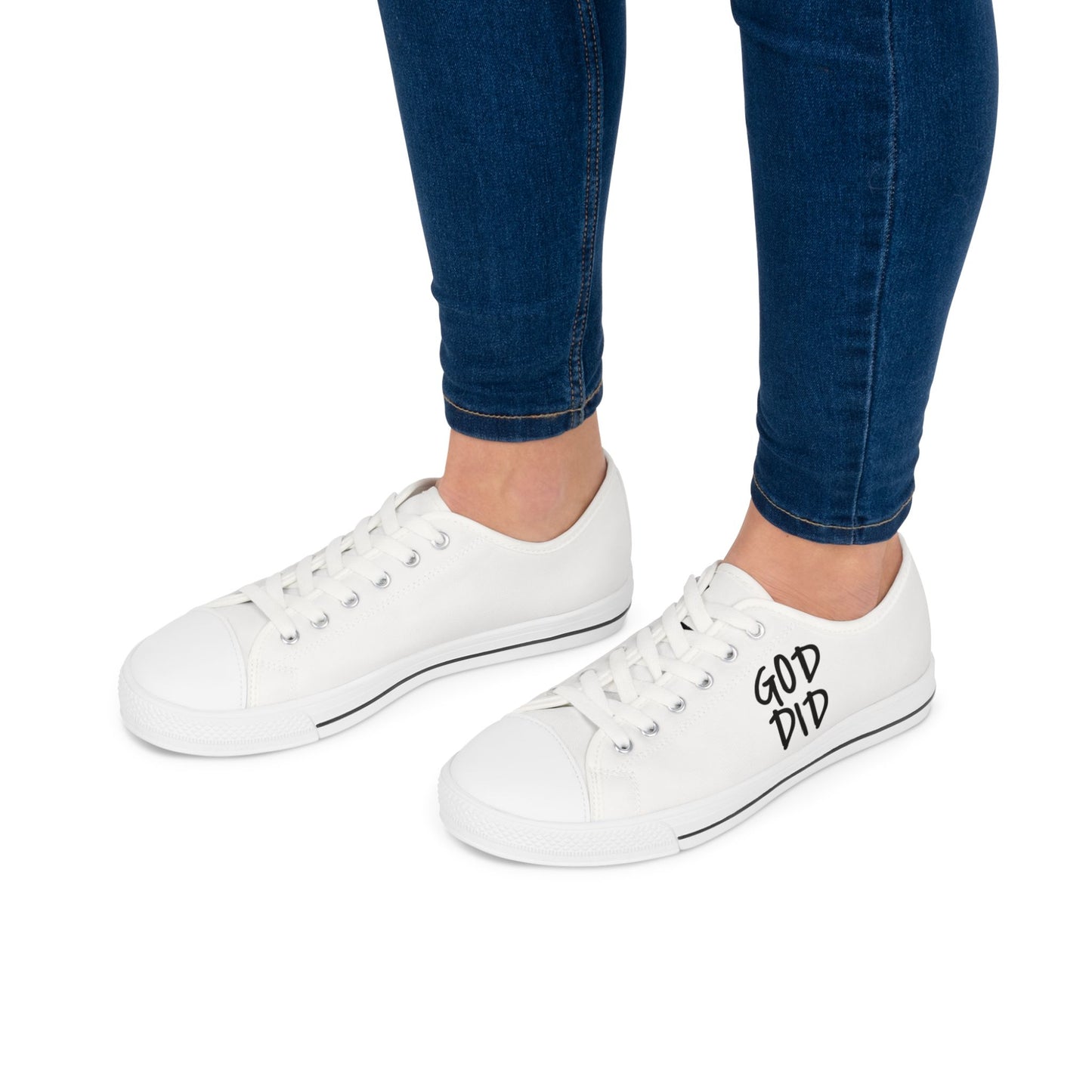 GOD DID - Women's Low Top Sneakers