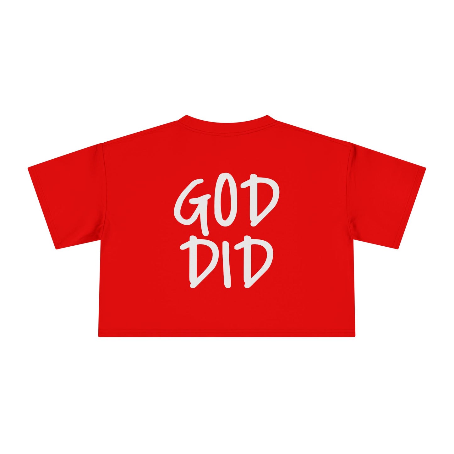 GOD DID - Women's Crop Tee