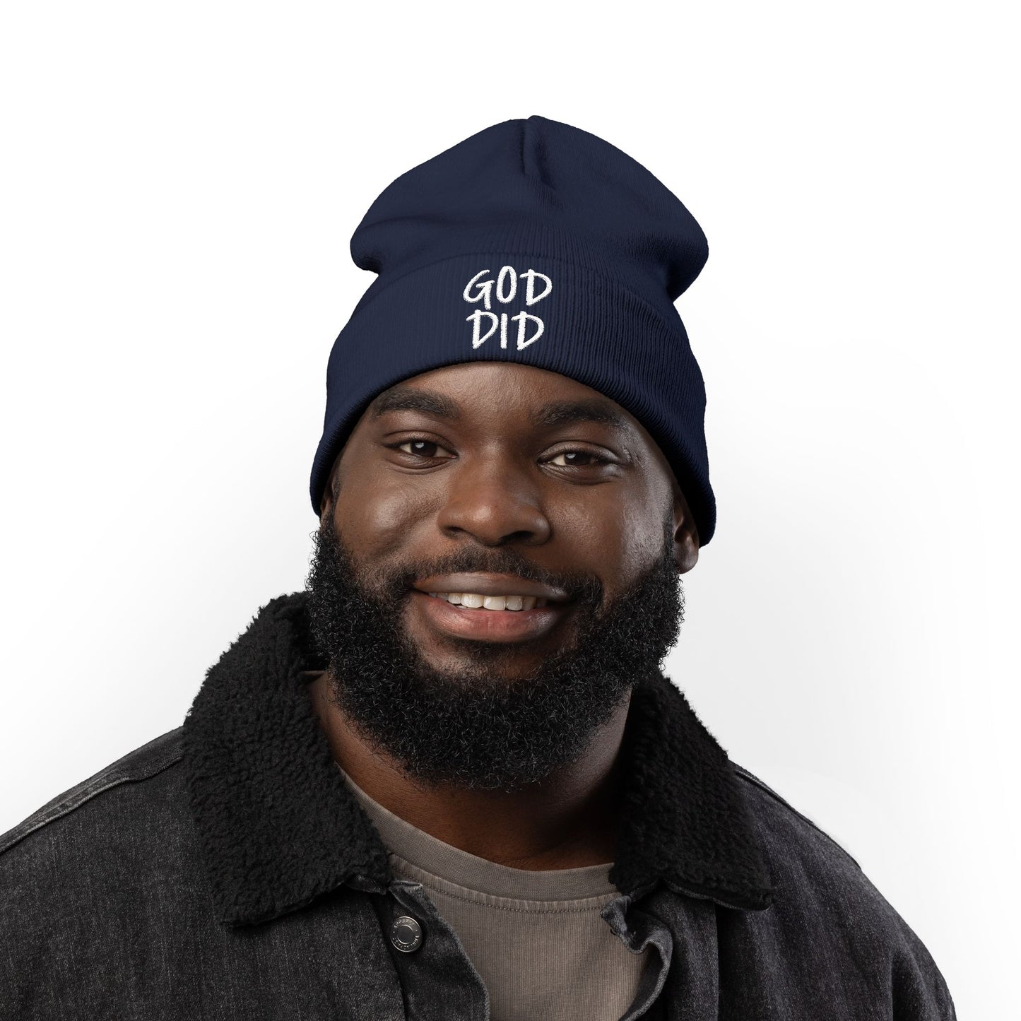 GOD DID - Knit Beanie (Embroidered)