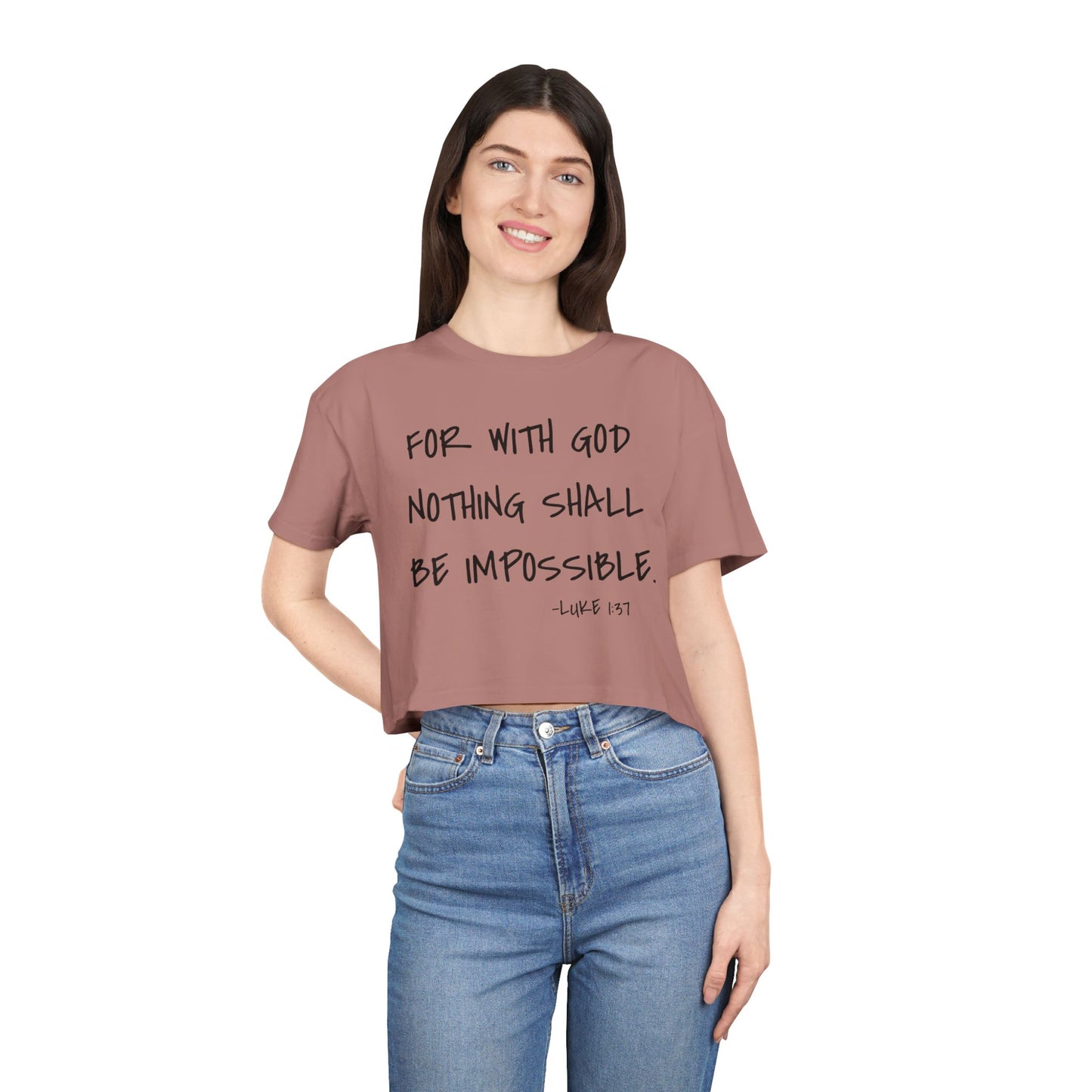 GOD DID - Women's Crop Tee