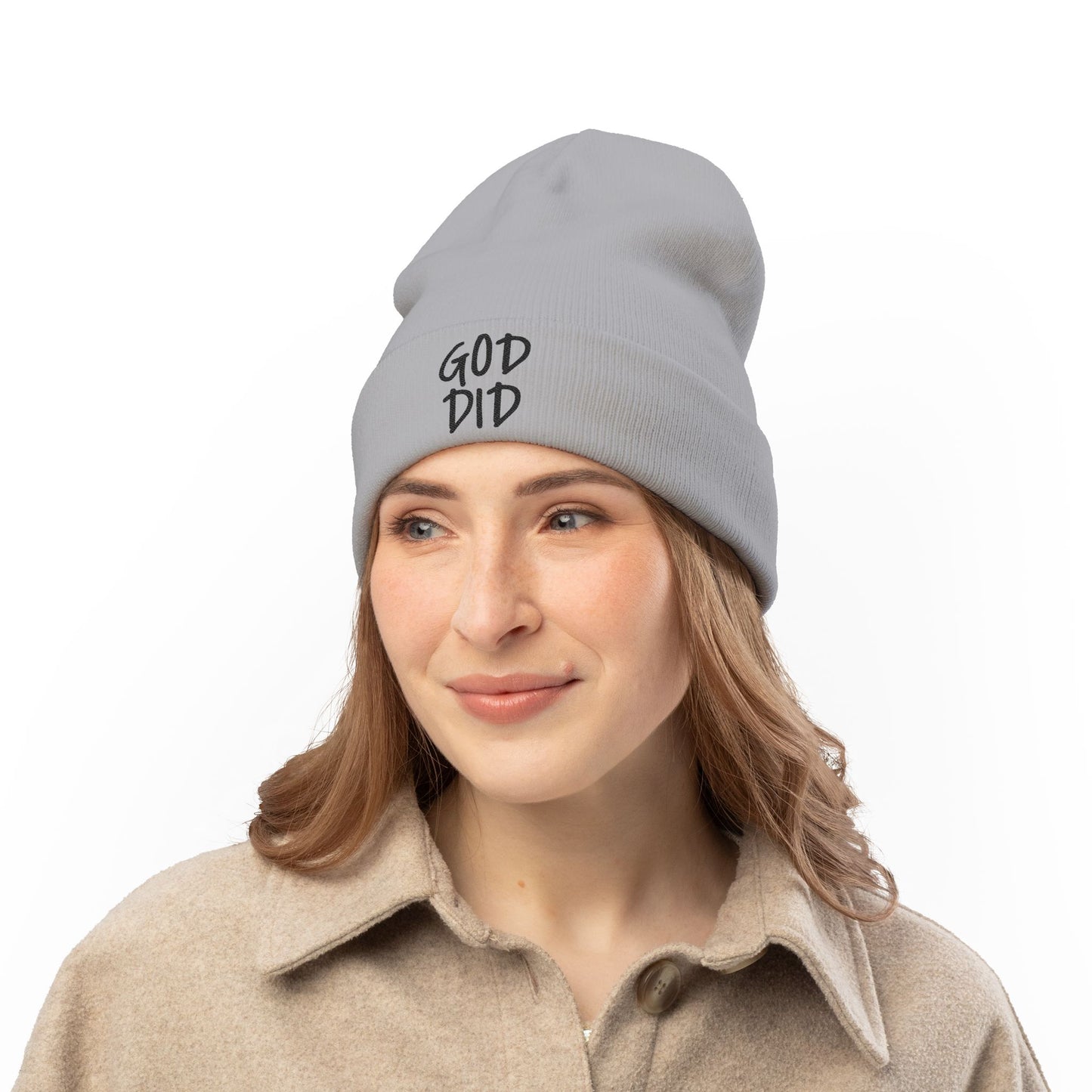GOD DID - Knit Beanie (Embroidered)