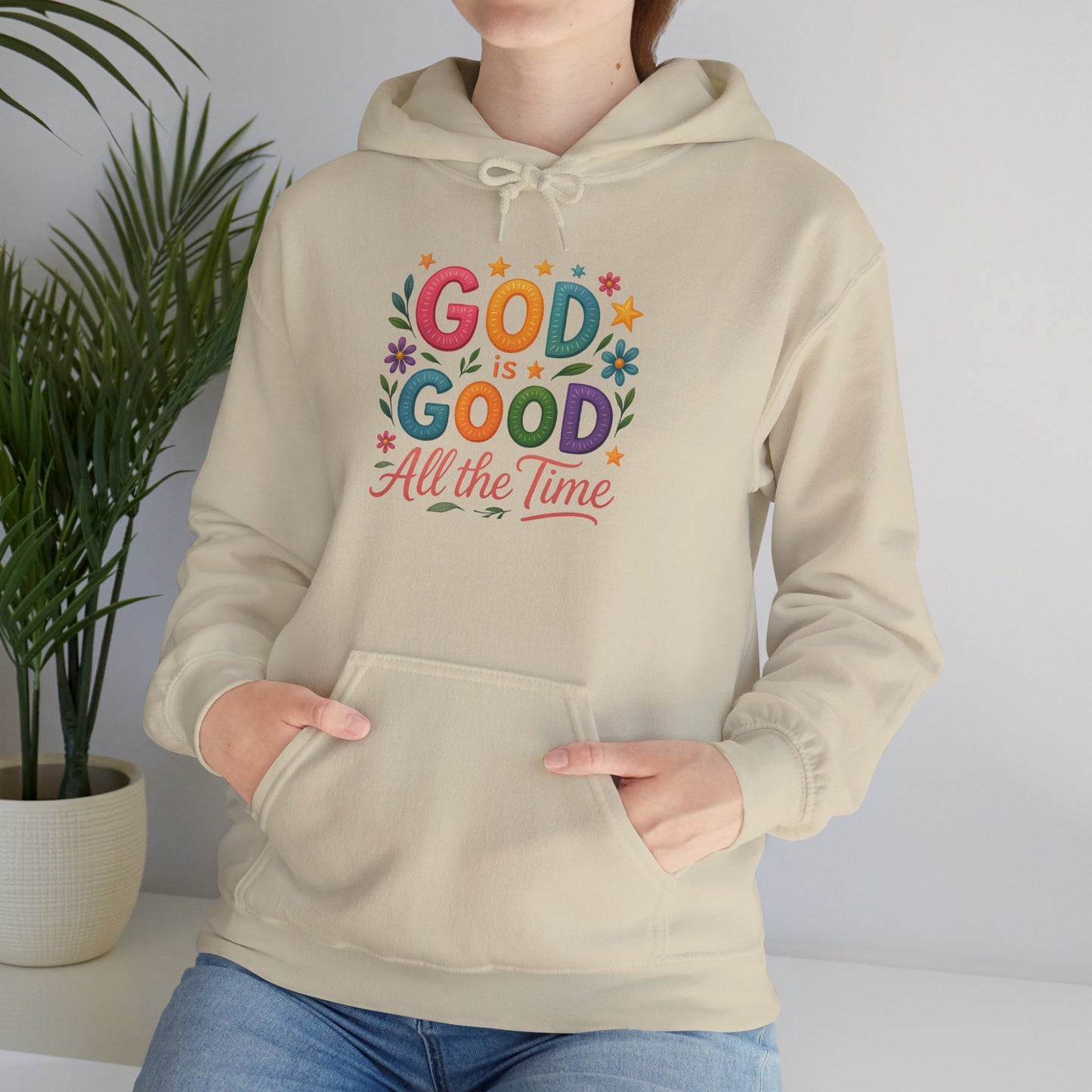 God is Good Heavy Blend Faith Based Hoodie