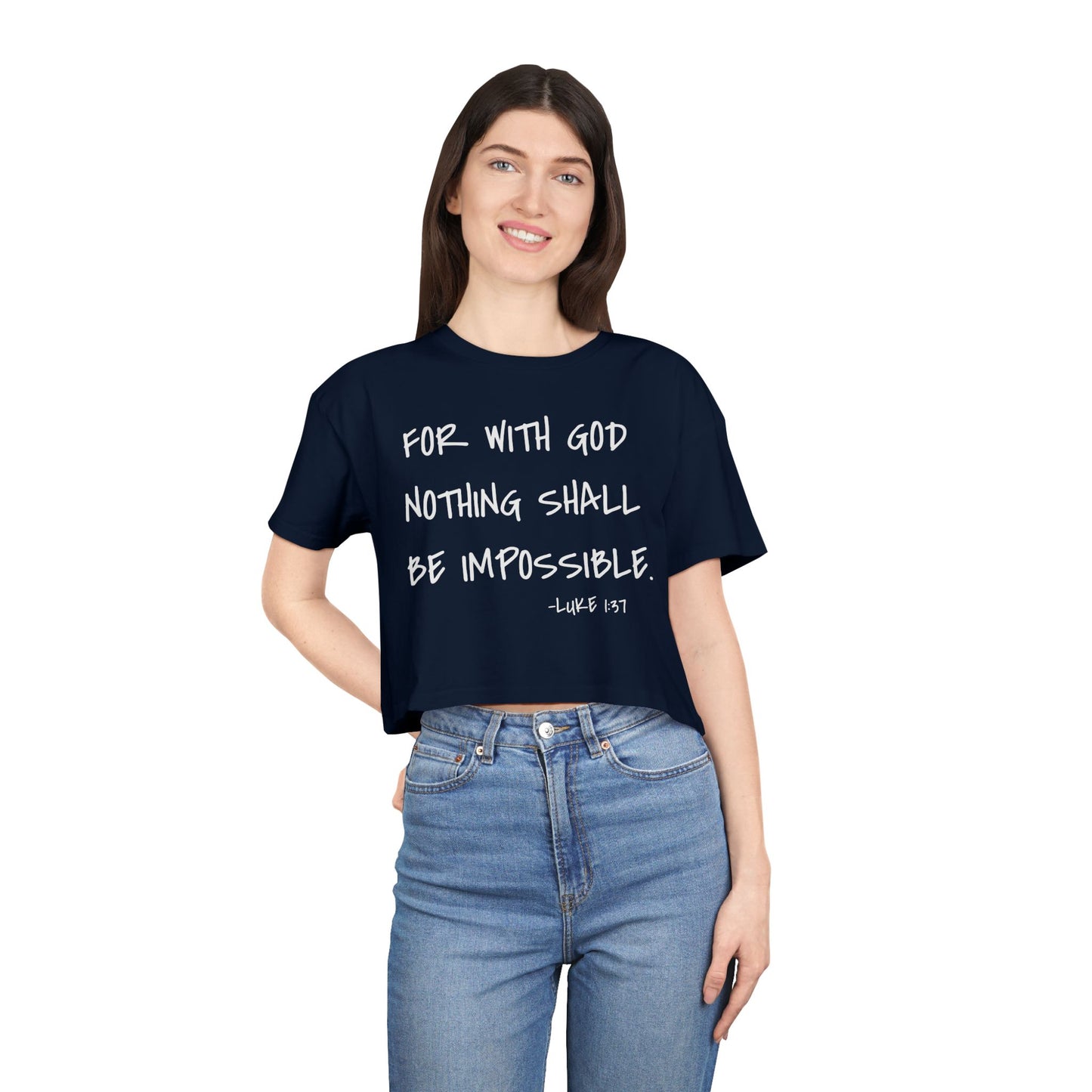 GOD DID - Women's Crop Tee