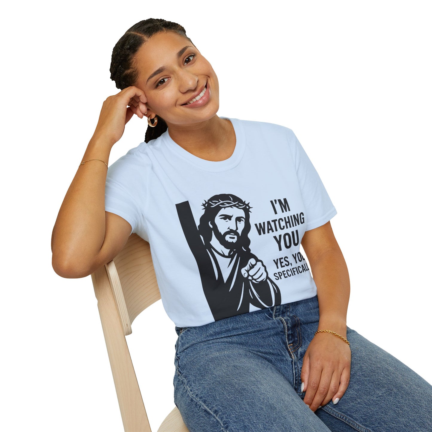 Jesus "I'm Watching You" T-Shirt, Funny Gift for Friends