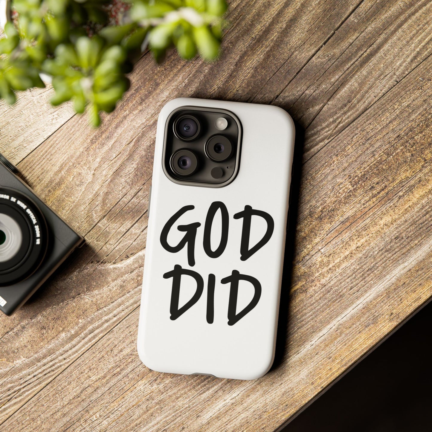 GOD DID - Apple iPhone Case(iPhone 13, 14, 15, 16, 17 Pro/Pro Max)