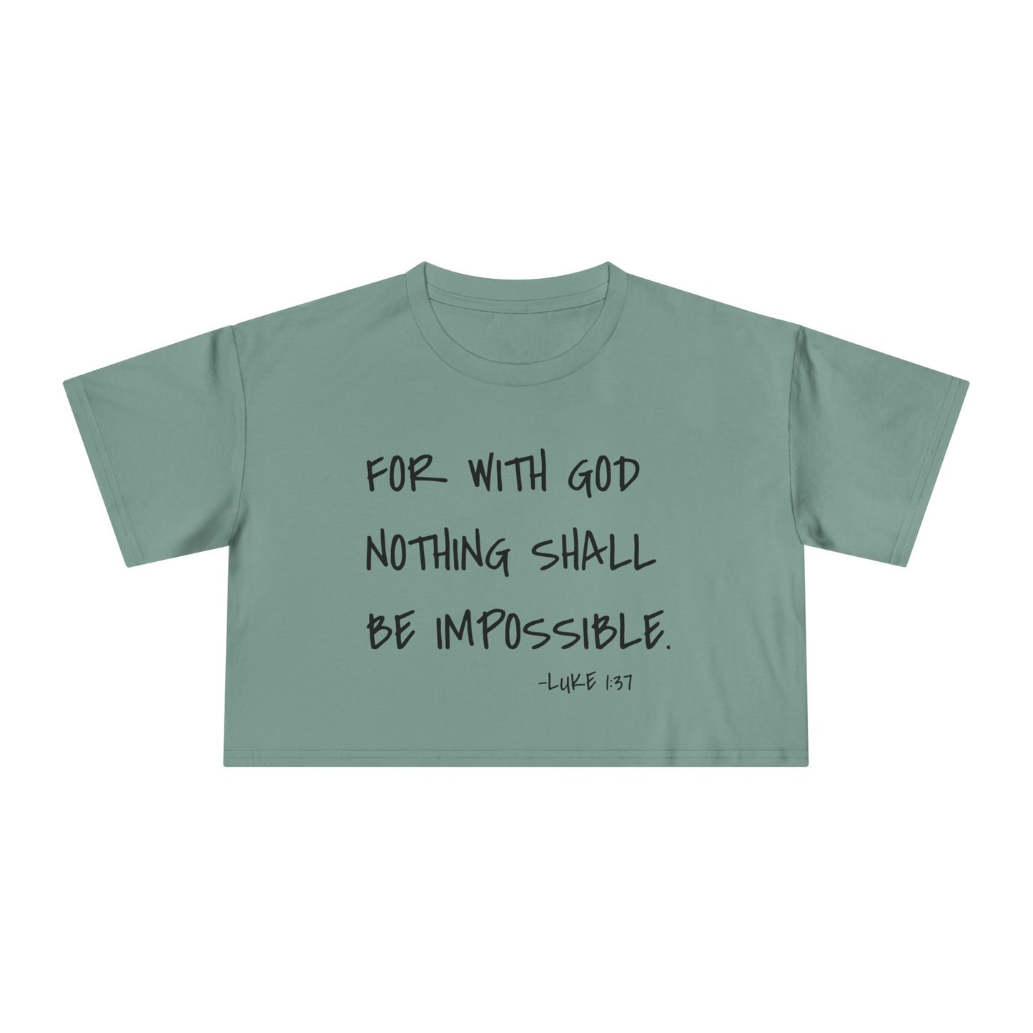 GOD DID - Women's Crop Tee