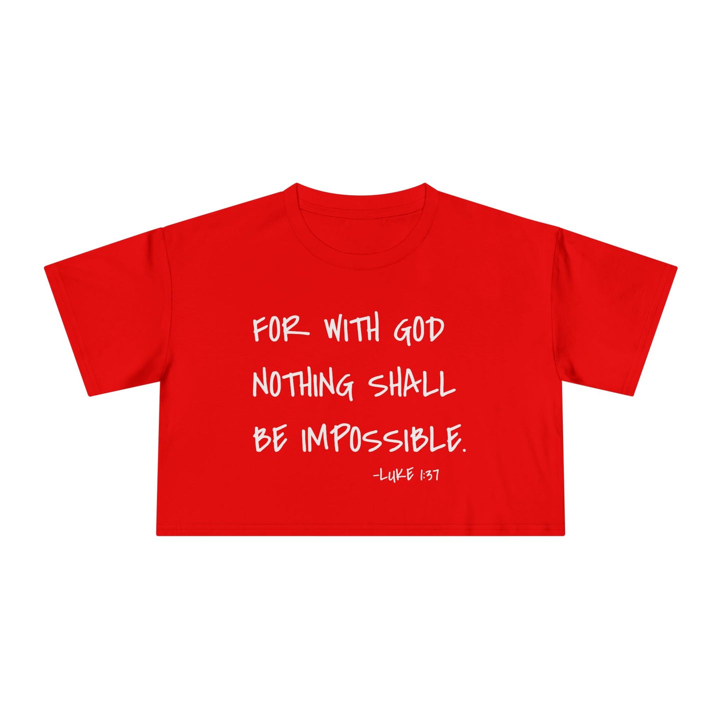 GOD DID - Women's Crop Tee