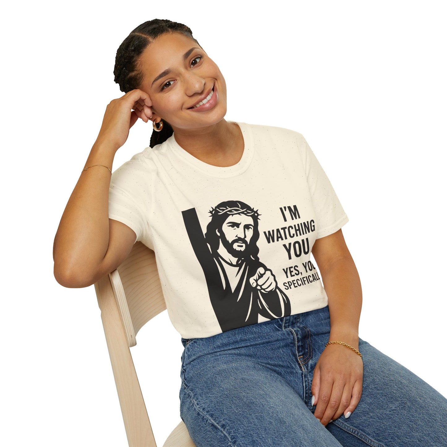 Jesus "I'm Watching You" T-Shirt, Funny Gift for Friends