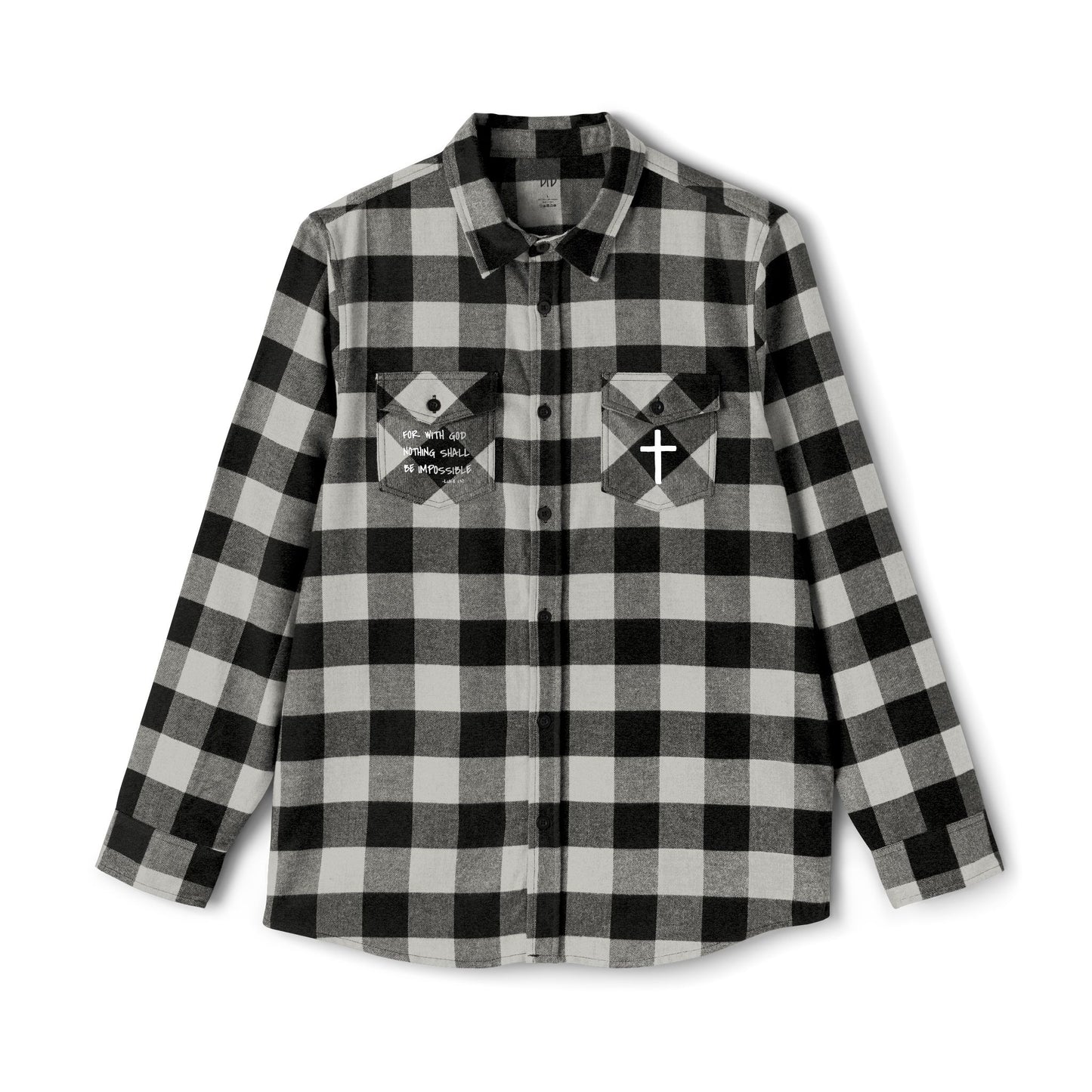 GOD DID - Flannel Faith Based Shirt
