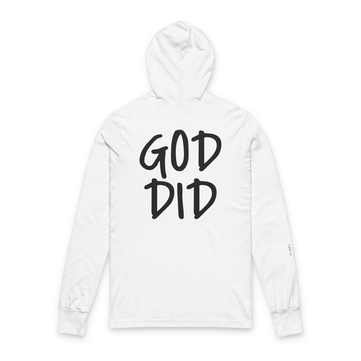 GOD DID - Unisex Hooded Long Sleeve T-Shirt