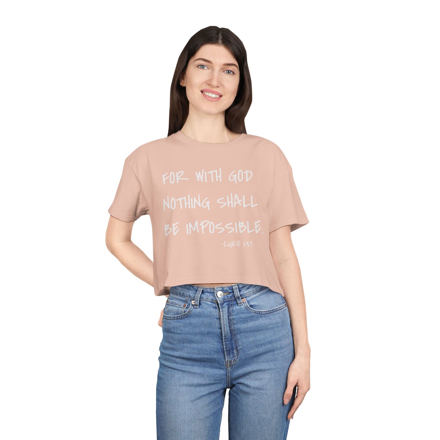 GOD DID - Women's Crop Tee