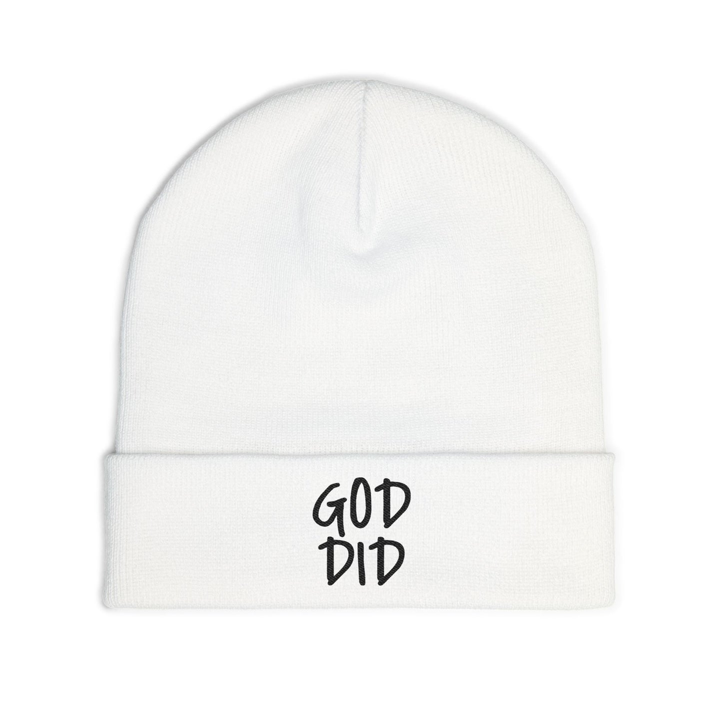 GOD DID - Knit Beanie (Embroidered)