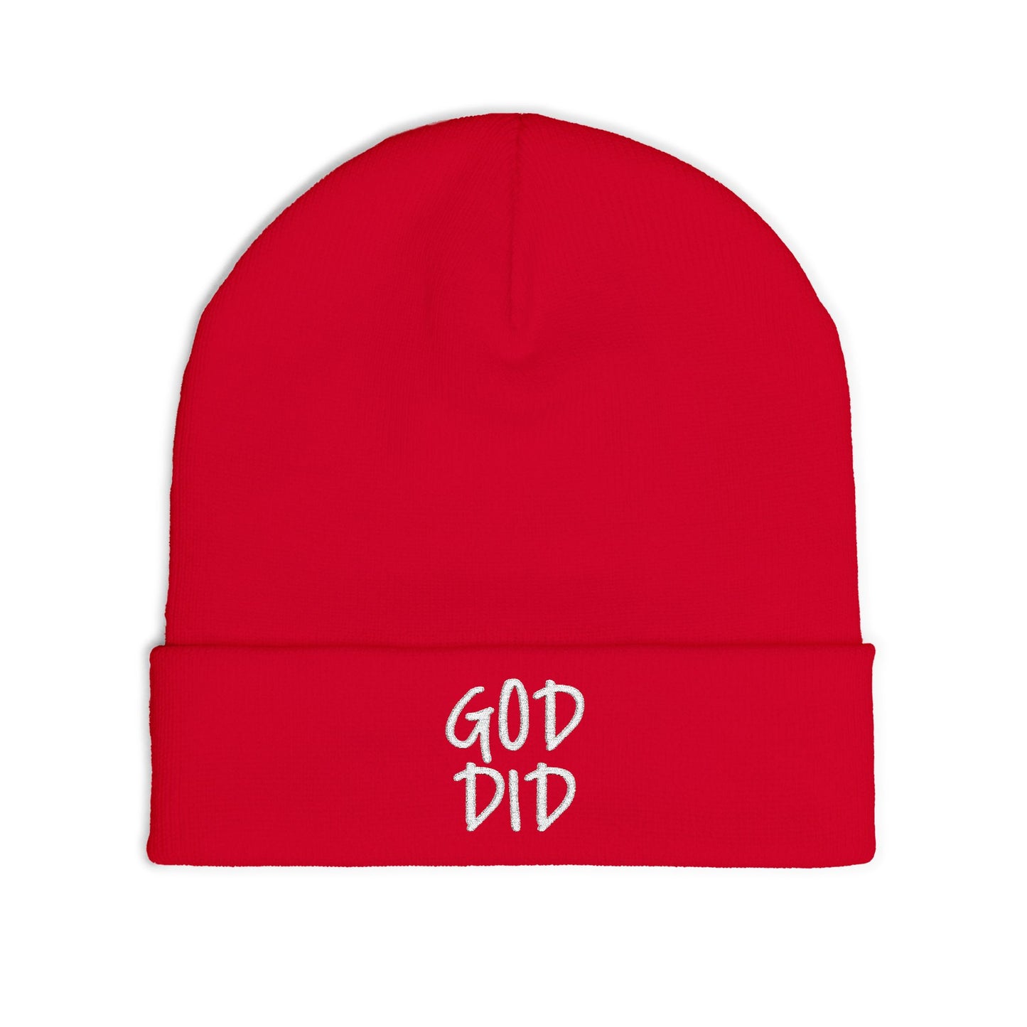 GOD DID - Knit Beanie (Embroidered)