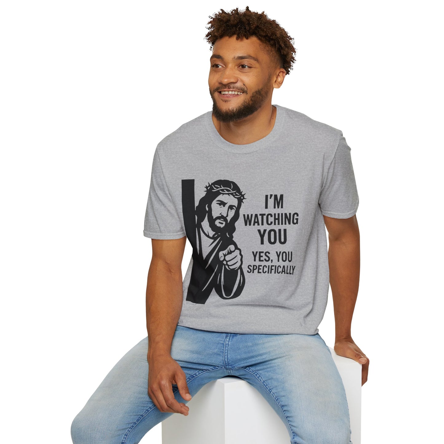 Jesus "I'm Watching You" T-Shirt, Funny Gift for Friends