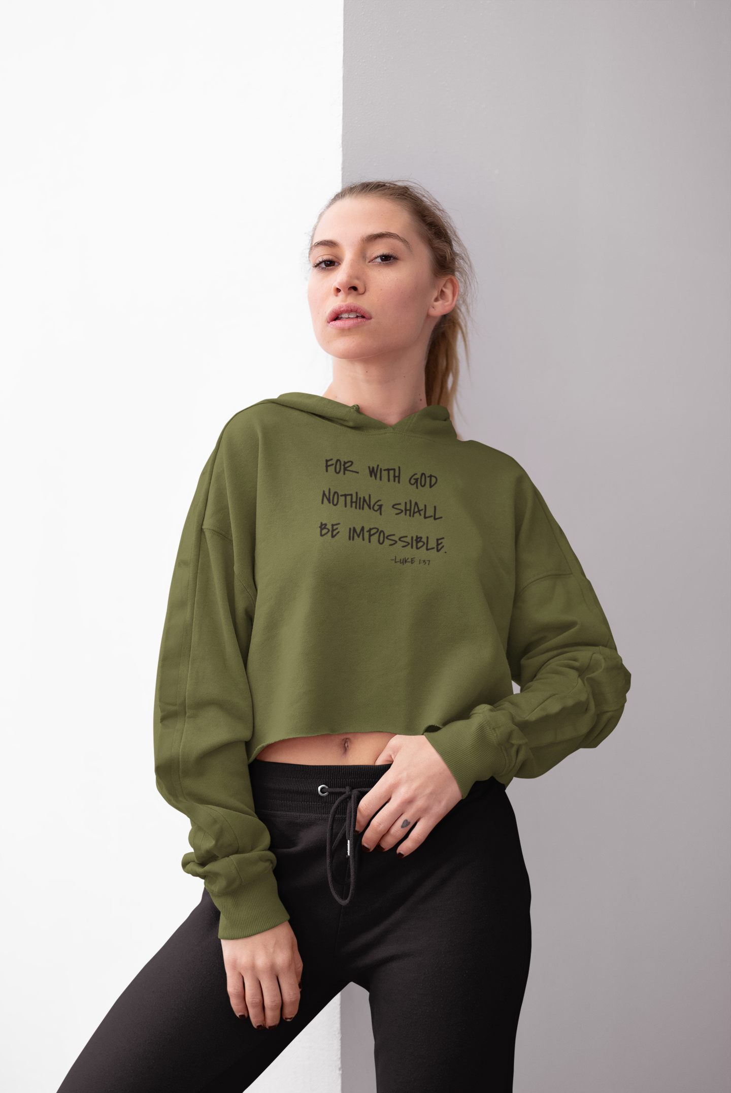 GOD DID - Women’s Cropped Hoodie
